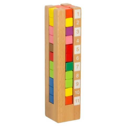 Klocki drewniane edukacyjne układanka logiczna dla dzieci Montessori 3+
