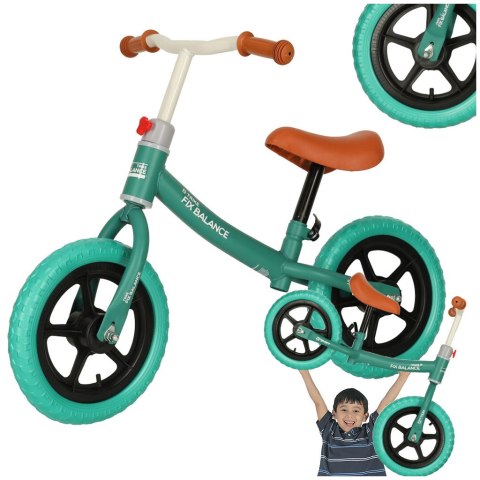 Rowerek biegowy Trike Fix Balance ultra lekki 1,8kg turkusowy 2+