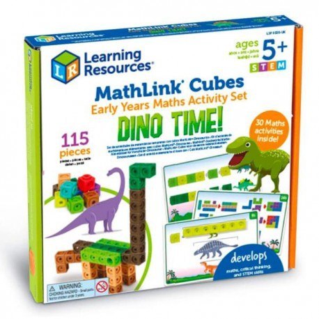 Klocki, kostki matematyczne, zestaw edukacyjny, mathlink cubes - Czas Dino Klocki, kostki matematyczne, zestaw edukacyjny, mathlink cubes - Czas Dino