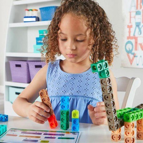 Klocki, kostki matematyczne, zestaw edukacyjny, mathlink cubes - Czas Dino Klocki, kostki matematyczne, zestaw edukacyjny, mathlink cubes - Czas Dino