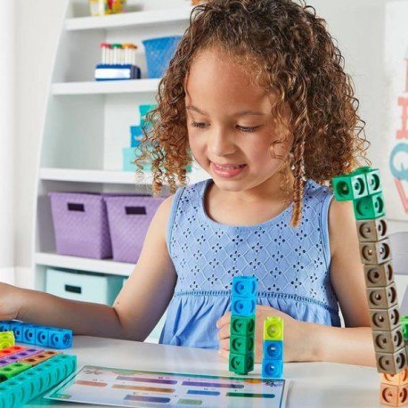 Klocki, kostki matematyczne, zestaw edukacyjny, mathlink cubes - Czas Dino Klocki, kostki matematyczne, zestaw edukacyjny, mathlink cubes - Czas Dino