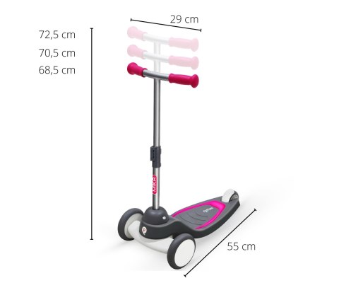 MILLY MALLY 4097 Qplay Hulajnoga Mika pink