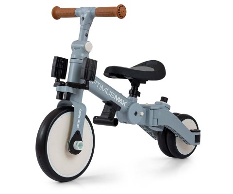 Rowerek biegowy trójkołowy z rączką 5w1 Milly Mally Optimus Niebieski 12M+