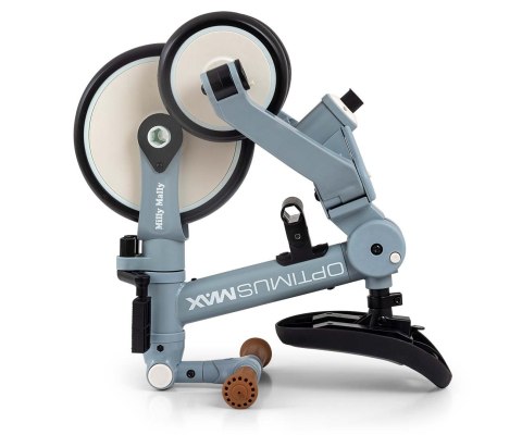 Rowerek biegowy trójkołowy z rączką 5w1 Milly Mally Optimus Niebieski 12M+