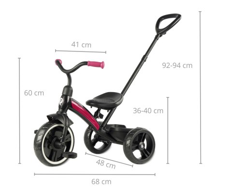 MILLY MALLY 5693 Qplay Rowerek trójkołowy Elite Plus rose