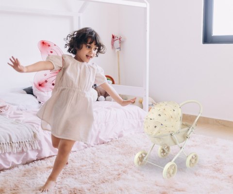 Wózek dla lalek dla dzieci, gondola, składany, Dori Nature Milly Mally 3+