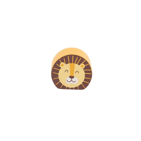 Piramidka drewniana dla dzieci z kółek do układania, zwierzątka Viga, 2+