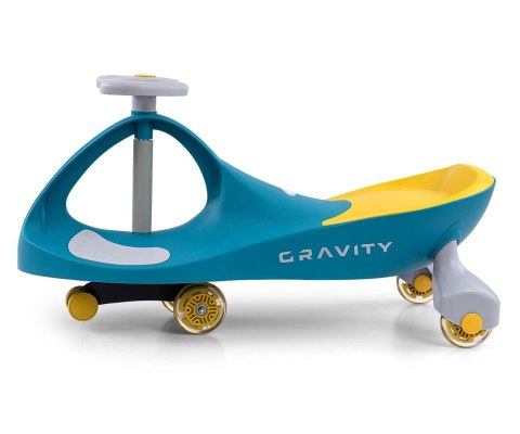 Jeździk Grawitacyjny dla dziecka, kółka LED, Zielony, Milly Mally, wiek 3+