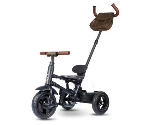 Qplay Rowerek Trójkołowy Rito Deluxe Rubber Brown wiek 10m+