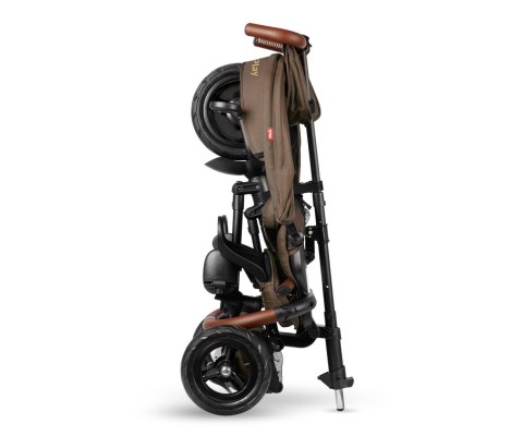 Qplay Rowerek Trójkołowy Rito Deluxe Rubber Brown wiek 10m+