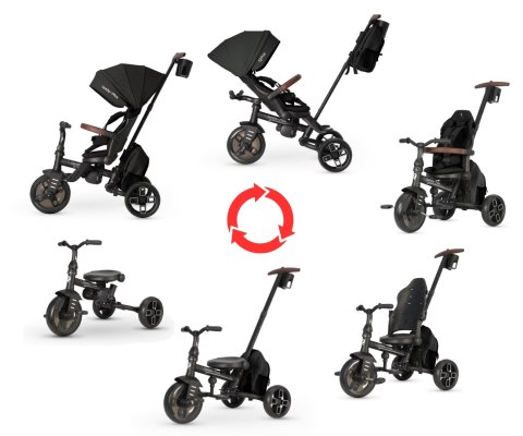 Qplay Rowerek Trójkołowy Comfo Max Black wiek 10m+