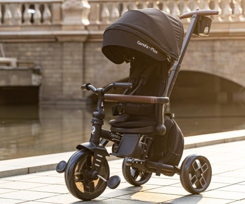 Qplay Rowerek Trójkołowy Comfo Max Black wiek 10m+