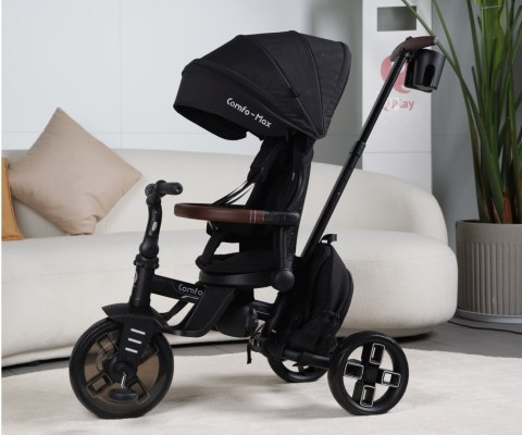 Qplay Rowerek Trójkołowy Comfo Max Black wiek 10m+