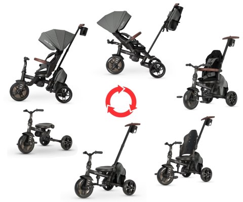 Qplay Rowerek Trójkołowy Comfo Max Grey wiek 10m+