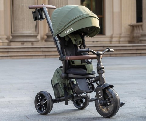Qplay Rowerek Trójkołowy Comfo Max Olive Green wiek 10m+