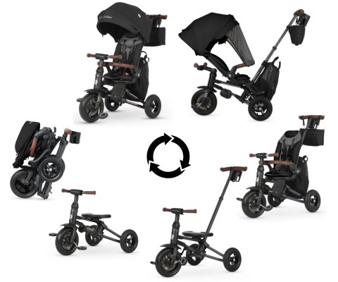 Qplay Rowerek Trójkołowy Nova Deluxe Black wiek 10m+
