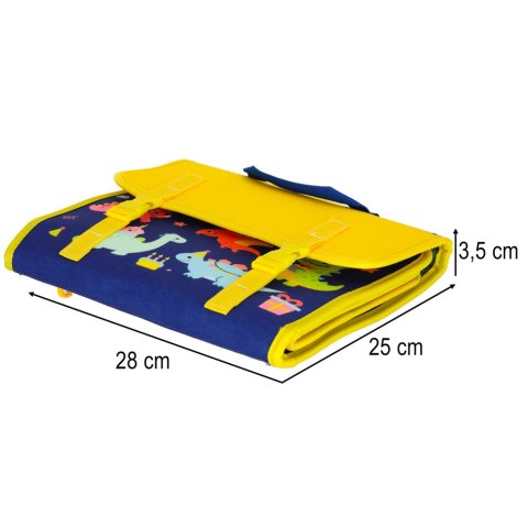 Książeczka Tablica edukacyjna manipulacyjna sensoryczna Dinozaur wiek: 3+