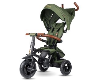 MILLY MALLY 6298 Qplay Rowerek Trójkołowy Rito Deluxe Rubber Olive