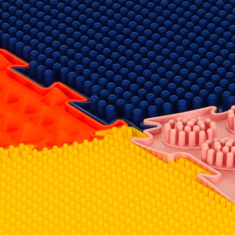 Mata sensoryczna ortopedyczna dla dzieci puzzle montessori 8 el. wiek 2+