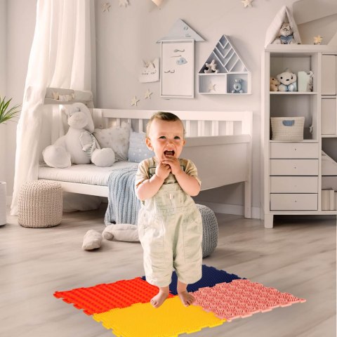 Mata sensoryczna ortopedyczna dla dzieci puzzle montessori 8 el. wiek 2+