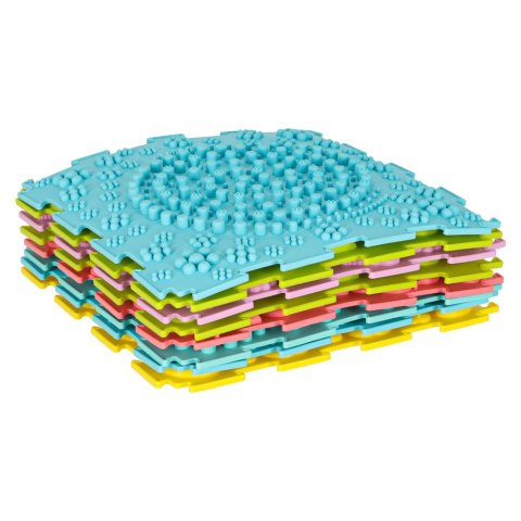 Mata sensoryczna z wypustkami dla dzieci puzzle montessori 8 el. 2+