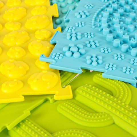 Mata sensoryczna z wypustkami dla dzieci puzzle montessori 8 el. 2+