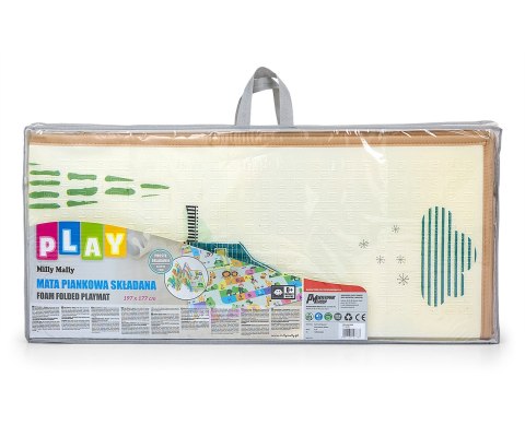 Mata piankowa dla dzieci niemowląt, składana, gruba MMally Play Savanna 0m+