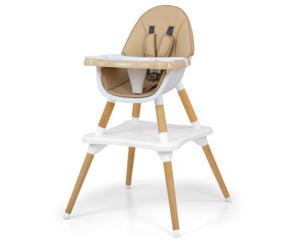 Krzesełko do karmienia 2w1, rosnące z dzieckiem, wiek 6m+ Malmo Beige