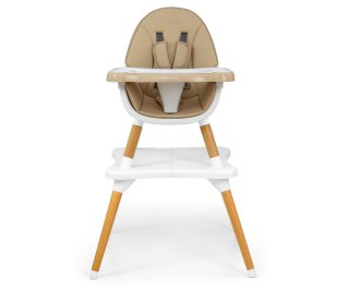 Krzesełko do karmienia 2w1, rosnące z dzieckiem, wiek 6m+ Malmo Beige