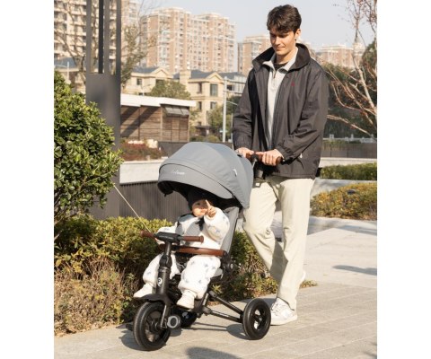Qplay Rowerek Trójkołowy Nova Deluxe Grey wiek 10m+