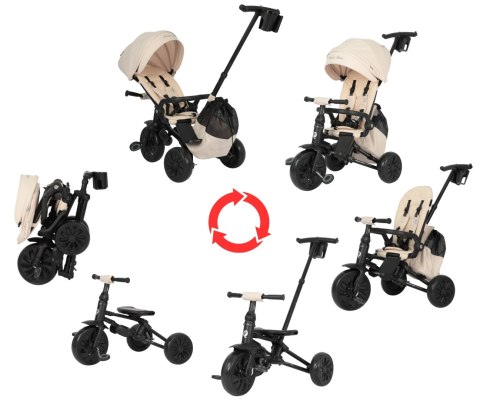Qplay Rowerek Trójkołowy Nova Max Beige wiek 10m+