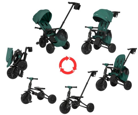 Qplay Rowerek Trójkołowy Nova Max Green wiek 10m+