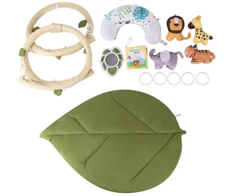 TinyMini Mata edukacyjna Liść wiek 0m+ TinyMini Mata edukacyjna Liść wiek 0m+