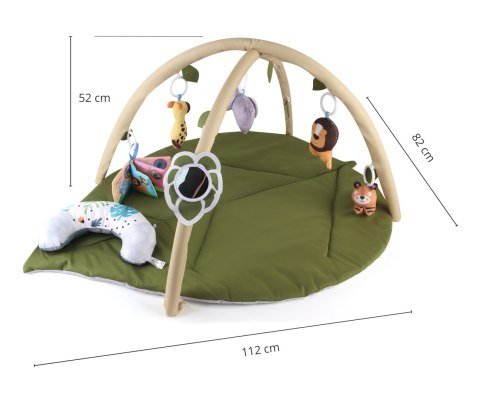 TinyMini Mata edukacyjna Liść wiek 0m+ TinyMini Mata edukacyjna Liść wiek 0m+