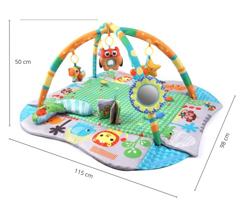 TinyMini JL628-1B Mata edukacyjna 4w1 Dżungla wiek 0m+ TinyMini JL628-1B Mata edukacyjna 4w1 Dżungla wiek 0m+