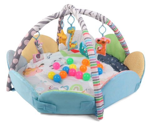 TinyMini JL639-2A Mata edukacyjna 2w1 Kwiat Zoo wiek 0+