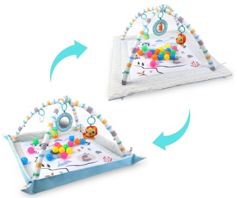 TinyMini Mata edukacyjna 2w1 Zabawa w Górach wiek 0m+ TinyMini Mata edukacyjna 2w1 Zabawa w Górach wiek 0m+