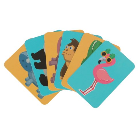 Książeczka magnetyczna edukacyjna układanka puzzle z magnesem Safari, 3+