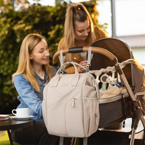 Plecak organizer dla mamy i dziecka, torba do wózka BabyOno MODERN beżowy