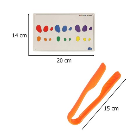 Układanka Montessori, Kamyki kreatywne kolorowe, nauka liczenia, wiek 3+