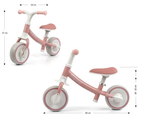 Milly Mally Rowerek Biegowy Skippy Pink 2+