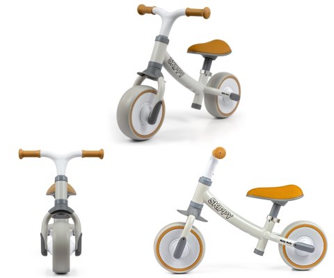 Rowerek biegowy Milly Mally Skippy dla 2 latka - lekki , koła EVA, Biały