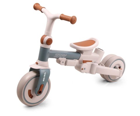 Rowerek trójkołowy Zippy 5w1 z rączką – biegowy i trójkołowy dla dziecka 1+