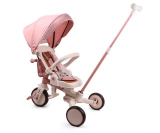 Rowerek trójkołowy dla dziewczynki 5w1 - biegowy i trójkołowy z rączką 12m+ Zippy