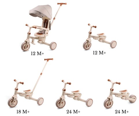 MILLY MALLY 6378 Rowerek trójkołowy Zippy Beige