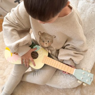 CLASSIC WORLD Drewniane Ukulele Gitara dla Dzieci Różowa