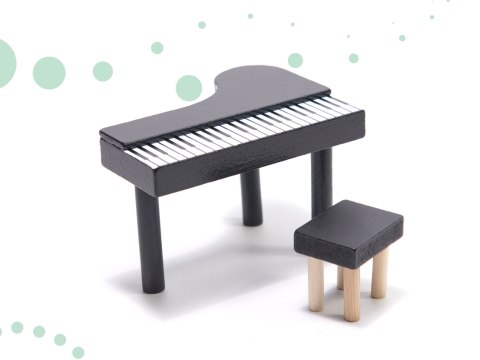 Drewniany Domek dla lalek z mebelkami, składany, LULILO FLORO wiek: 3+