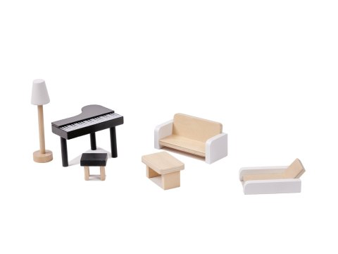 Drewniany Domek dla lalek z mebelkami, składany, LULILO FLORO wiek: 3+