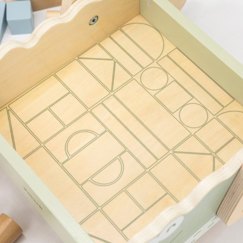 Drewniany pchacz do nauki chodzenia, chodzik dla dzieci + wózek, Viga, 12m+