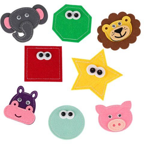 Książeczka sensoryczna edukacyjna z filcu dla dzieci Żyrafa, wiek 3+